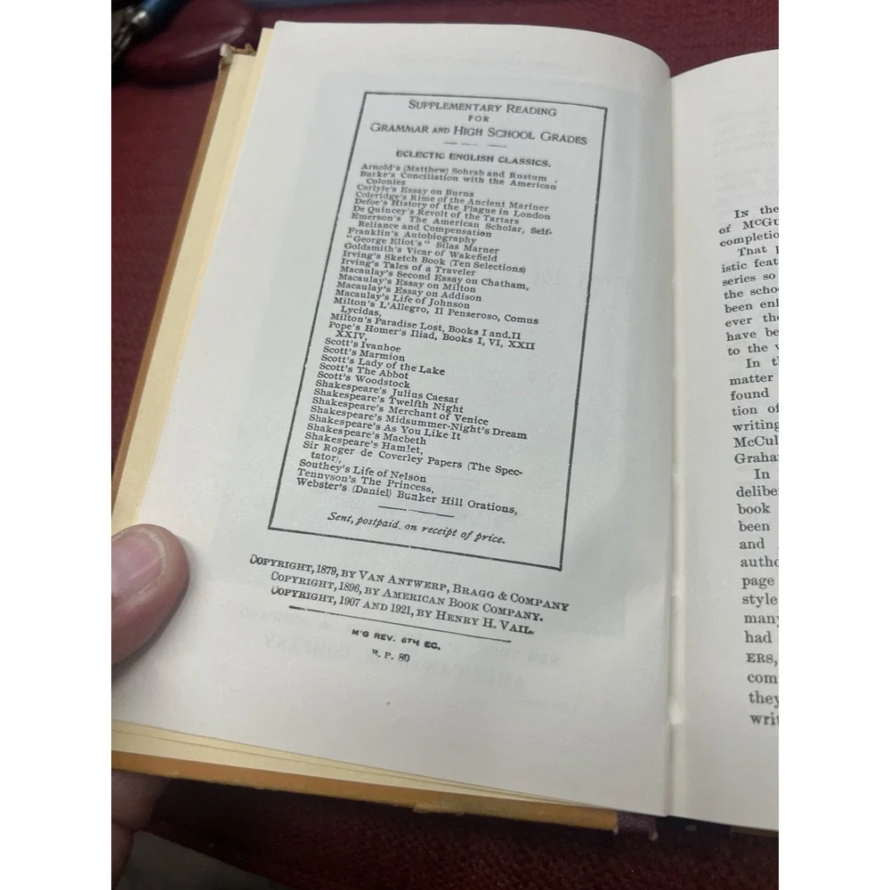 McGuffey's Sixth Eclectic Reader -‎ Revised Edition, 1921